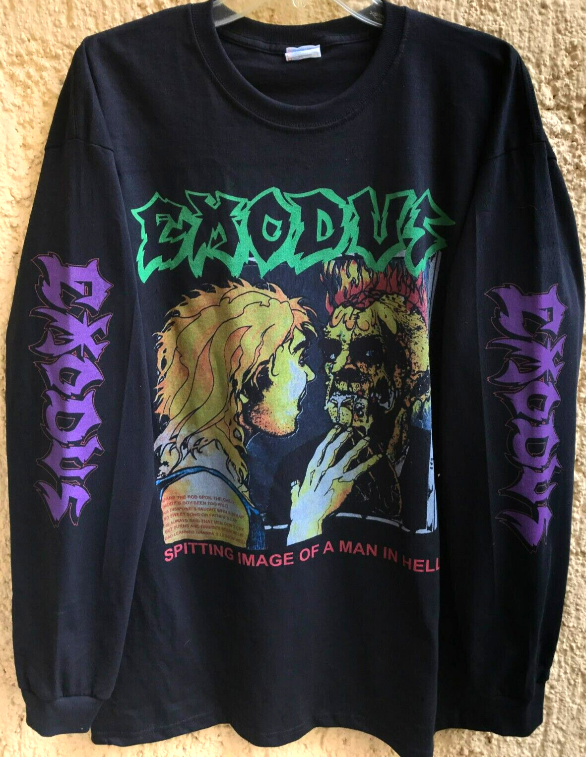 Exodus Long sleeve XL shirt Anthrax Razor Devastation Testament