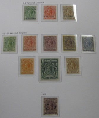 FALKLAND ISLANDS & DEPENDENCIES 1878-1994, Davo pages, LH & NH, Scott $16,725.00