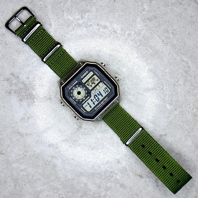 Casio world time shop strap