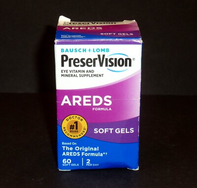 Bausch & Lomb PreserVision AREDS Eye Vitamin 60 Softgels BB: 5/24