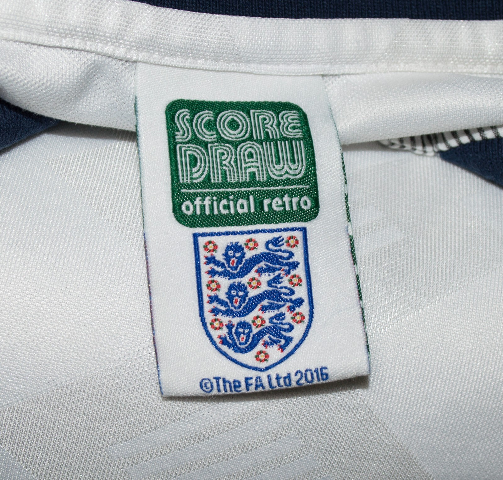 ウェア Score Draw England White Score Draw England '90 World Cup Retro Home Shirt - JD