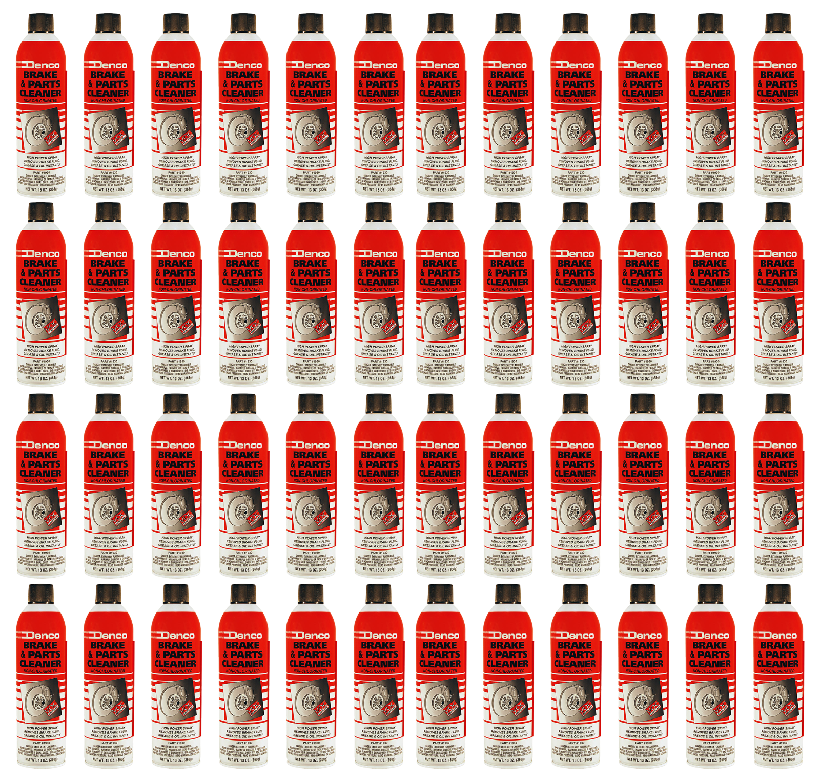 Denco #1930 Brake Cleaner - Non-Chlorinated - Low Odor - 13 OZ Cans - 6 to 960