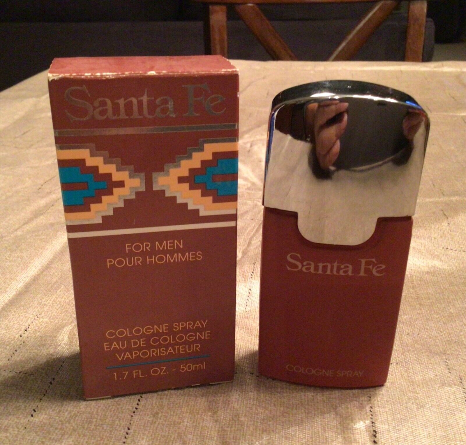 Santa Fe Cologne spray bottle - Vintage scent by Aladdin; NI