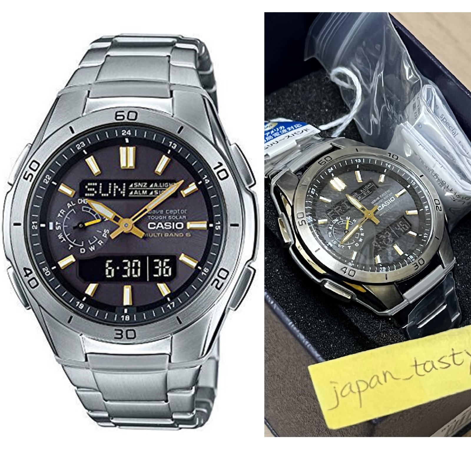 ★カシオ電波ソーラーwave ceptor WVA-M650TDチタン★ WVA-M650TD-1A2JF | CASIO