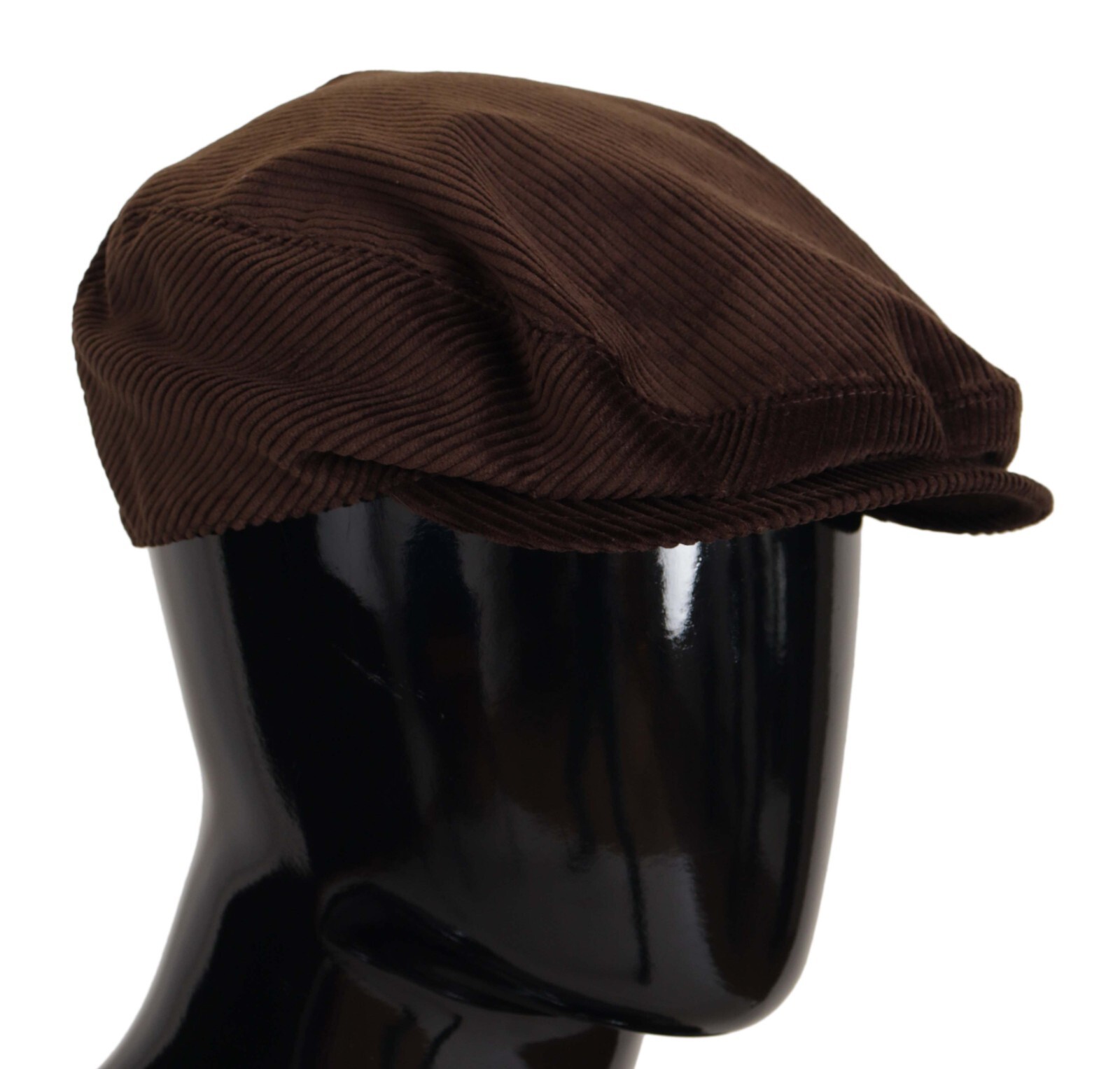 

DOLCE - GABBANA Шляпа Хлопок Коричневый Вельвет Newsboy Мужская Capello s.58 /  250usd