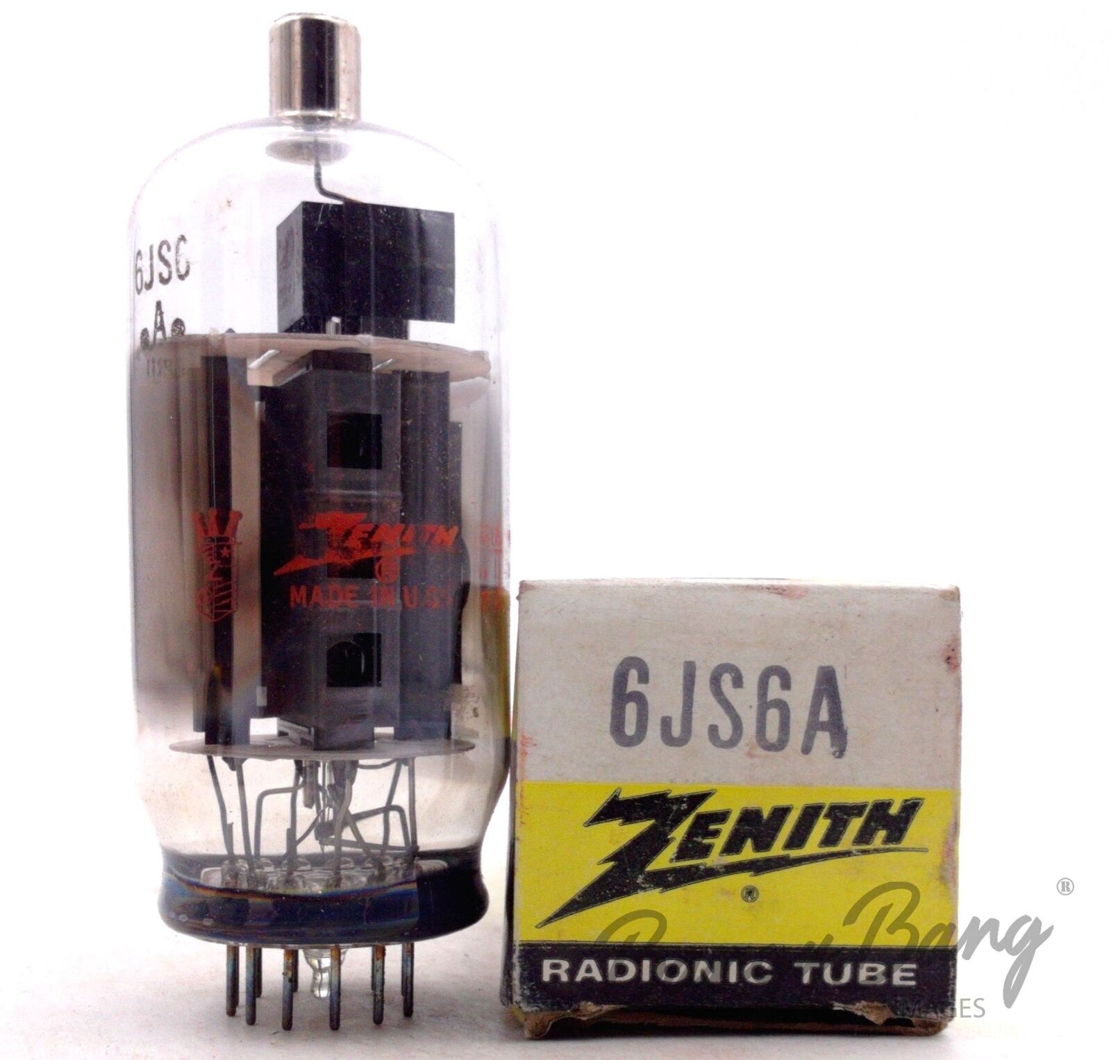 Zenith 6JS6A Compactron Beam Power Pentode Sweep TV Audio Zenith 6JS6A Compactron Beam Power Pentode Sweep TV Audio