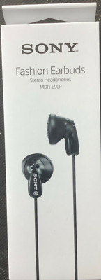 Sony MDR-E9LP Stereo Earphones EarBuds Lightweight - Black Headphones