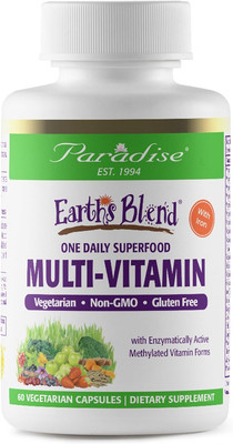 Earth'S Blend Women'S Once Daily Multivitamin with Iron, 48 Organic Superfoods, 