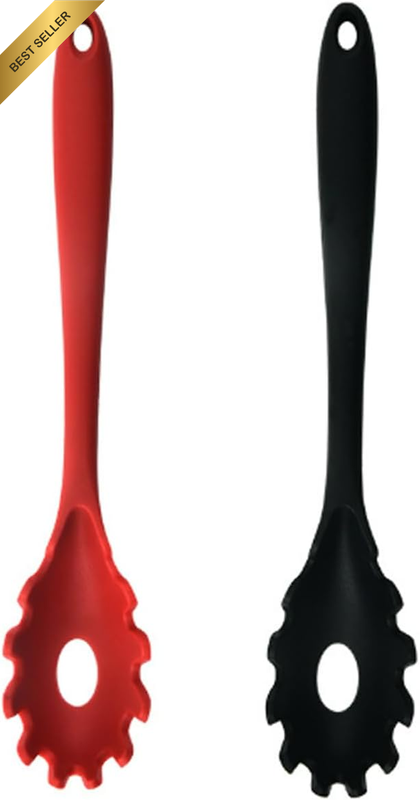 Silicone Pasta Spaghetti Server Strainer, Noodle Scoop Ladle, Kitchen Utensil Sl