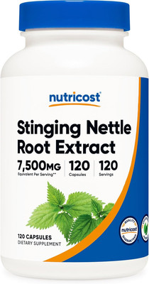 Stinging Nettle Root Extract 7500Mg, 120 Capsules - Vegetarian Friendl