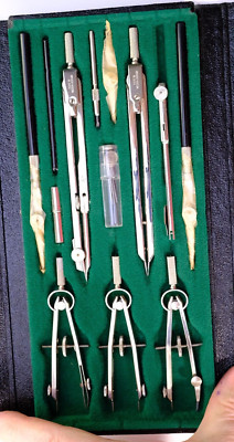 Stellar Precision Drawing Instruments DS17 Engineering Drafting tools Vintage