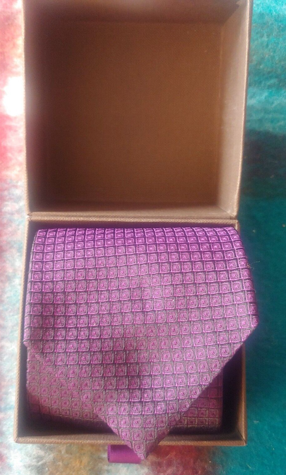 ▼PATEK PHILIPPE パープル シルク ネクタイ　2023 PATEK PHILIPPE パープル シルク ネクタイ 2023