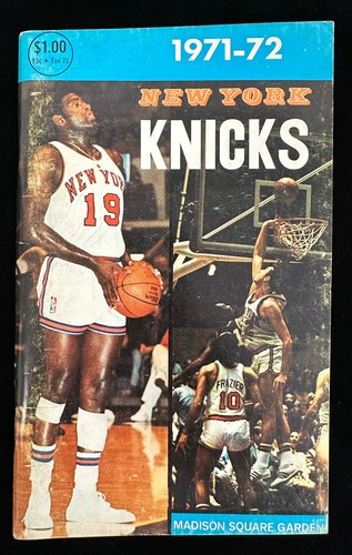 Original 1971-72 New York Knicks NBA Basketball Yearbook