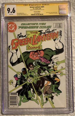 1ST KILOWOG! Green Lantern Corps #201 NEWSSTAND SIGNED CGC 9.6 NM+ Variant DCU