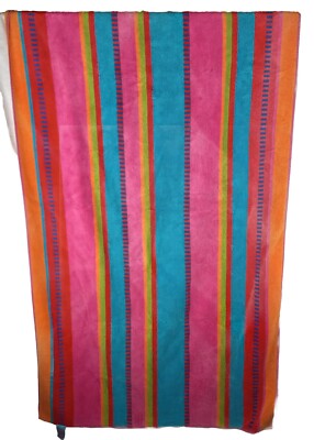 Vintage TerriSol Beach Towel Striped 1990s Terri Sol