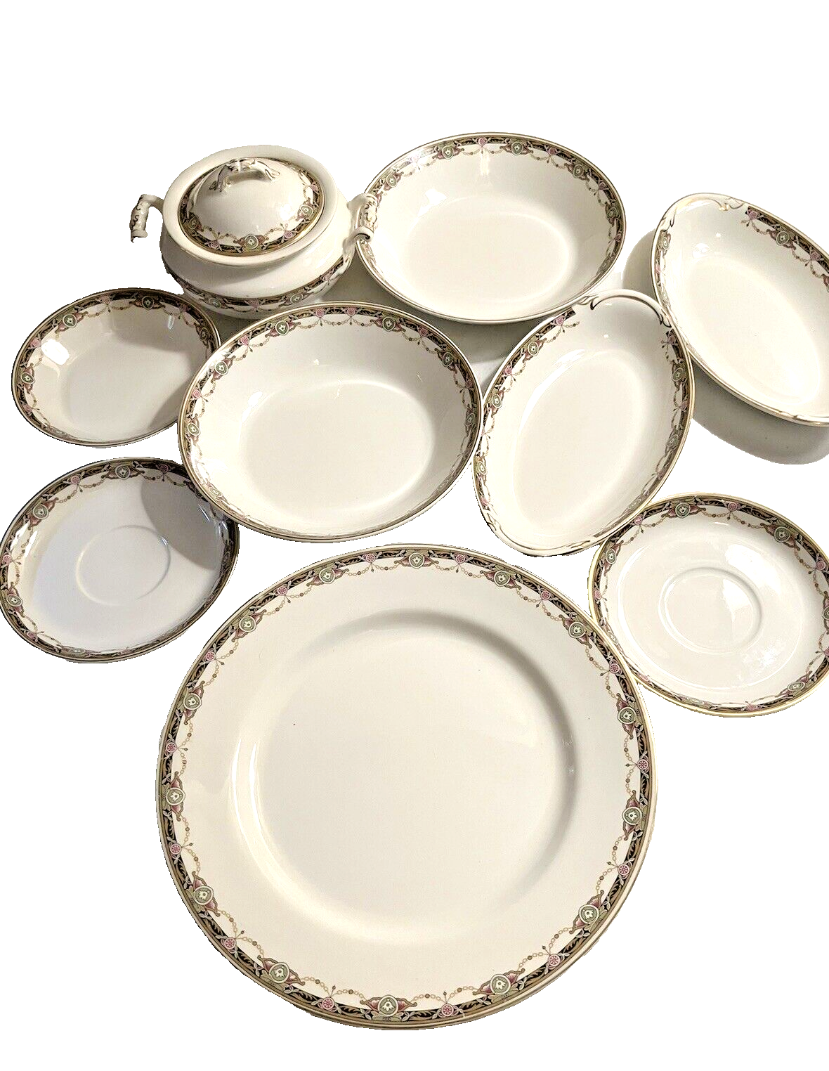 Vintage Johnson Brothers China Pattern Jb 183, Assorted Vintage Johnson Brothers China Pattern Jb 183, Assorted