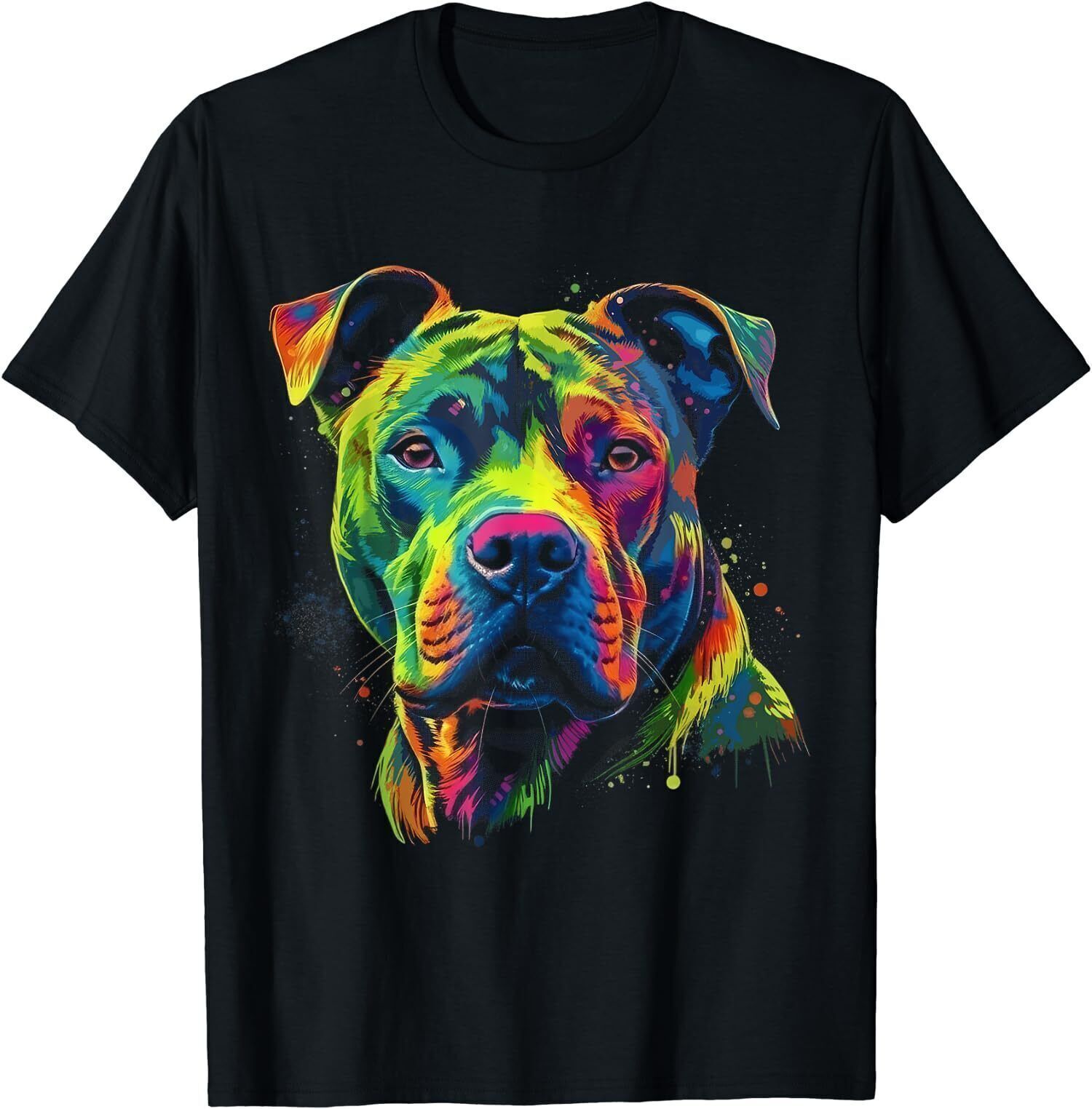PitBull Dog-Lover Colorful Artistic Pitbull Owner T-Shirt | eBay