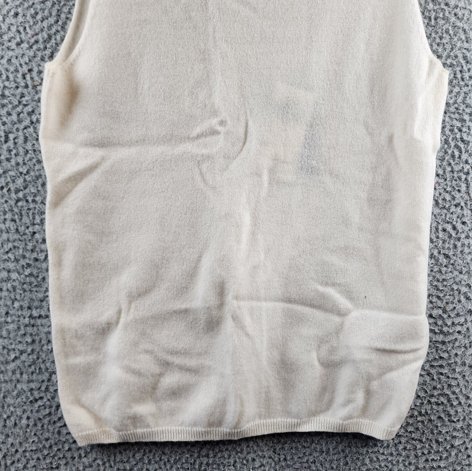 Lauren Ralph Lauren Turtleneck Cashmere Shell Top Womens S Winter Cream Pullover - Picture 4 of 13