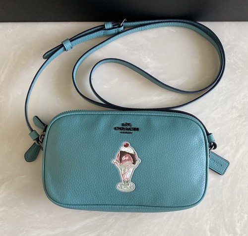 バッグ Rare COACH Accessory Pouch Blue 6094 Bag Rare COACH Accessory Pouch Blue 6094 Bag