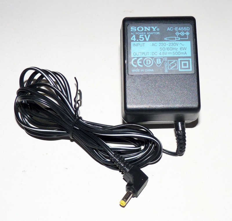 Alimentation/Chargeur - Sony Ac-E455d - Input Ac 220-230v / Output Dc 4.5v 500ma