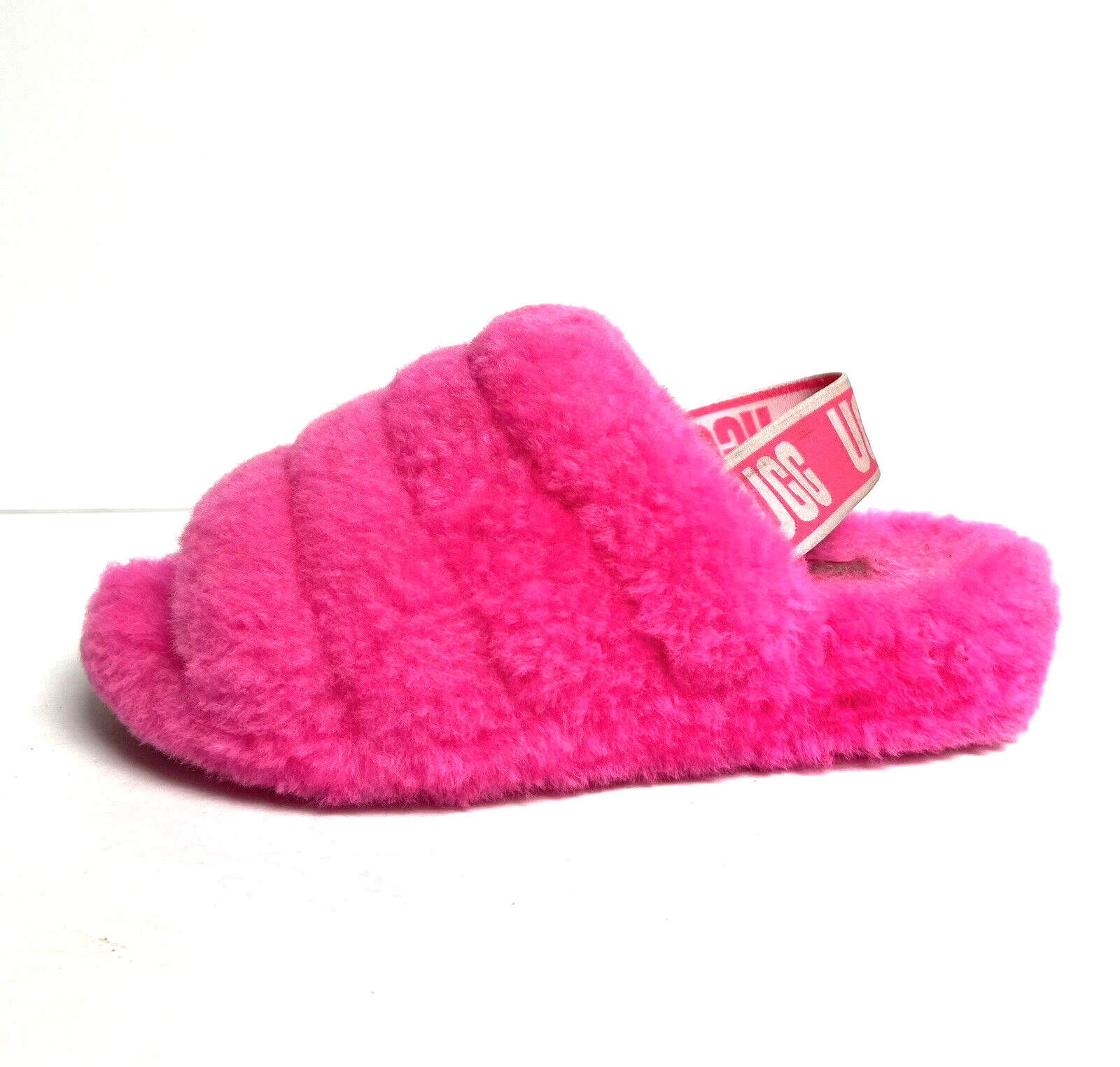 UGG Womens Fluff Yeah Slide Slipper Pink 6 M | eBay