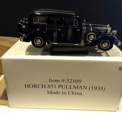 HORCH 851 PULLMAN 1935 1:18 Ricko RC32109 in box. Never displayed. On stand.