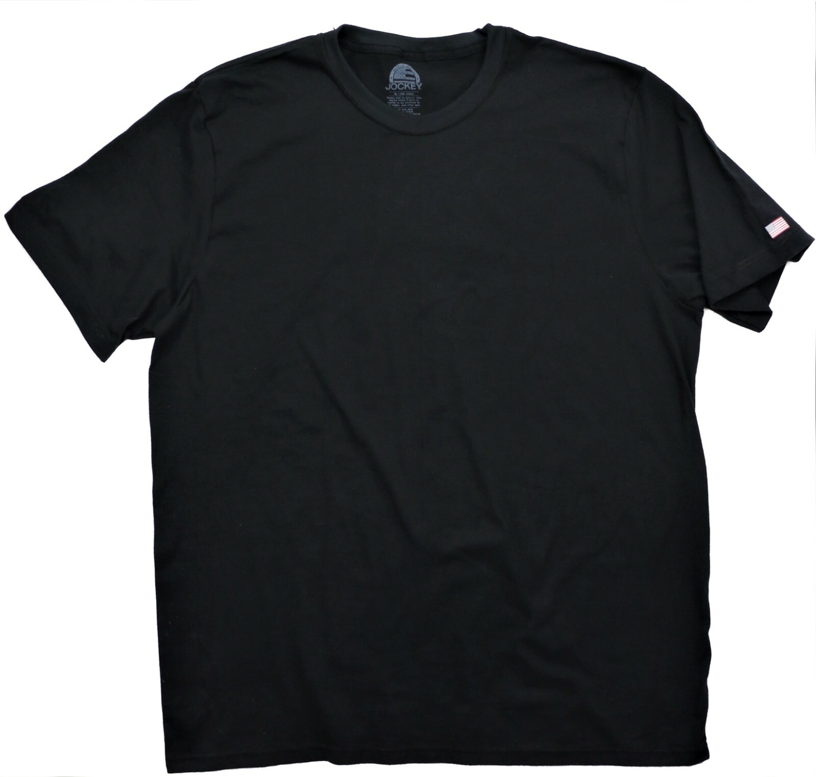 

Футболка Jockey New Made in USA Мужские размеры M, L, XL, XXL 100% хлопок Круглый вырез, Черный