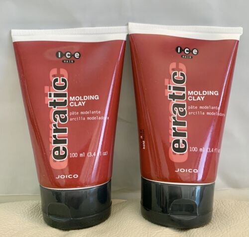 2 Pack Joico Ice Erratic Molding Hair Clay 3.4 Fl Oz / 100ml E...