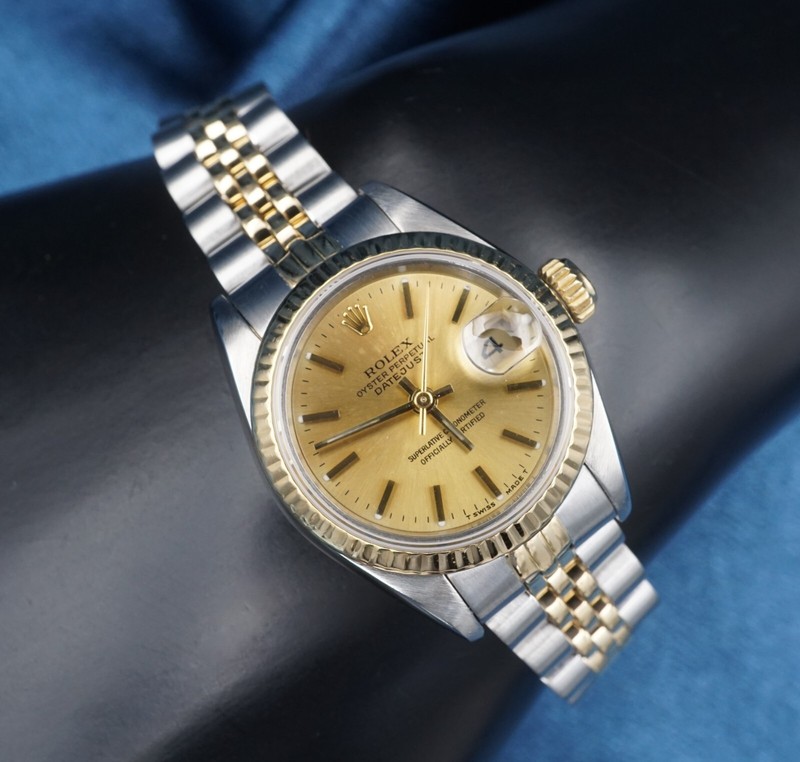 Rolex Datejust 69173 SS 18k 1991 Ladies 26mm Jubilee Bracelet