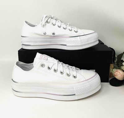 converse dainty white leather