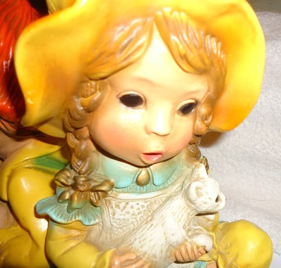 TWO VINTAGE 1974 ALICE & ANDY  STATUES BY UNIVERSAL STATURY...SO CUTE