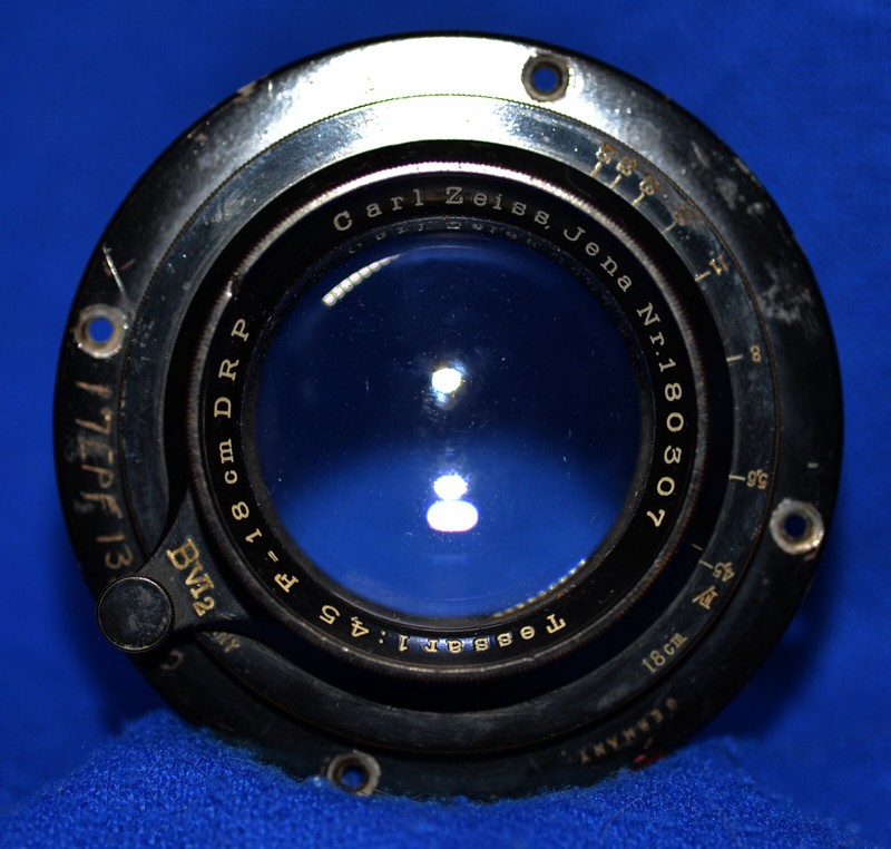フィルムカメラ Carl Zeiss Tessar F4.5 180mm Carl Zeiss Tessar 180mm F:4.5 Lens, Special Markings! | eBay