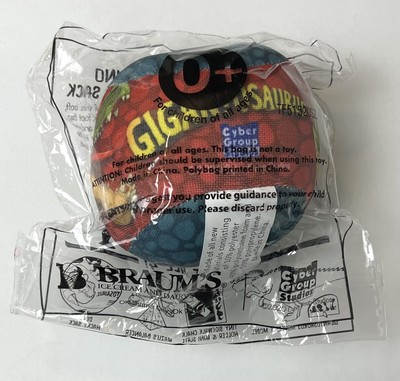 2020 Braum's Kid's Meal Toy Gigantosaurus Plush Ball DINO HACKY SACK NEW NIP