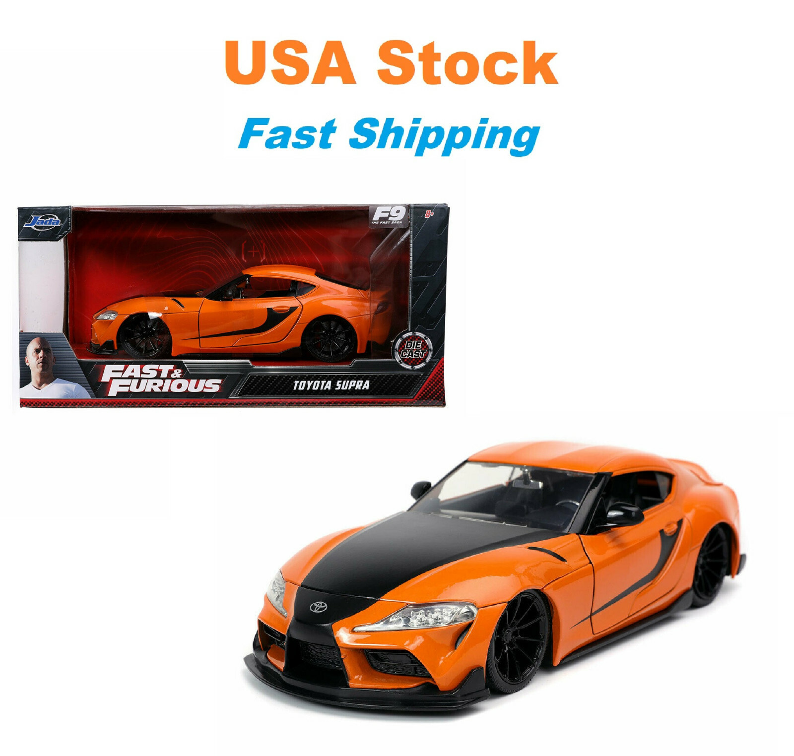 JADA Fast & Furious トヨタ スープラ 1/24 新品未使用 Jada Model Kit Toyota Supra & Brian Figure Fast & Furious 1