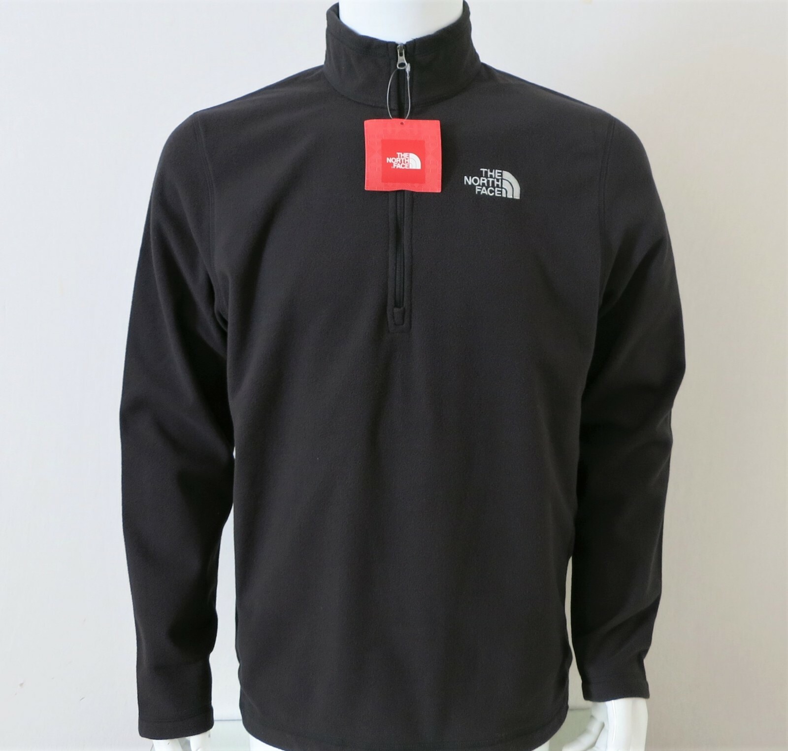 north face black quarter zip