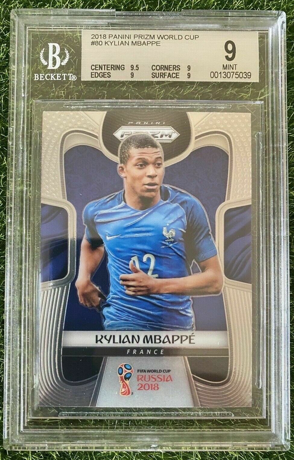 2018 World Cup Prizm Soccer KYLIAN MBAPPE Rookie RC BGS 9