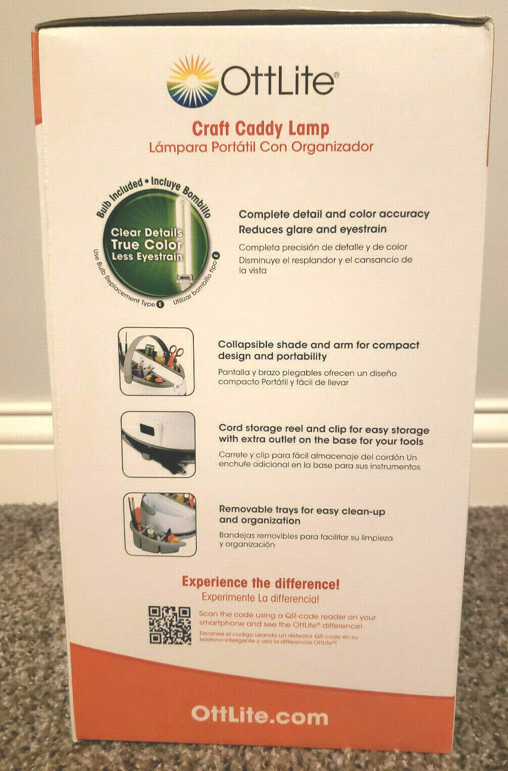 OttLite Craft Caddy Natural Daylight Lamp