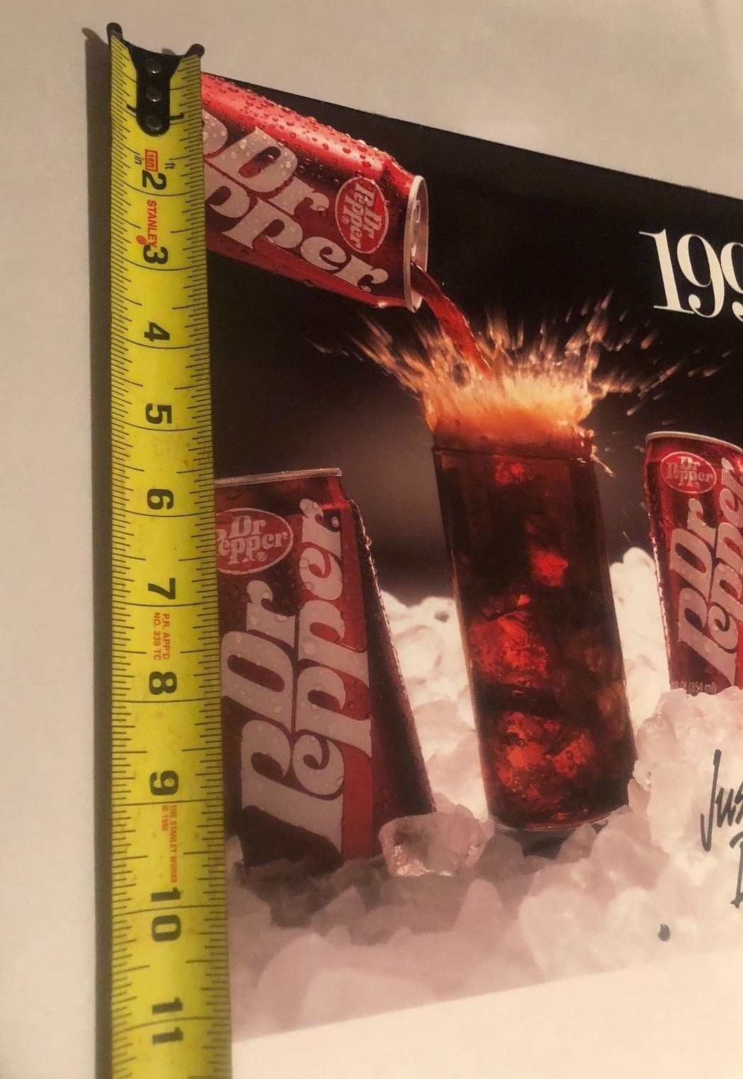 Vintage 1990 Dr. Pepper Advertising Wall Calendar *NEW Old Stock*