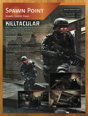 2009 Killzone 2 PS3 Vintage Print Ad/Poster Authentic Video Game Promo Wall Art