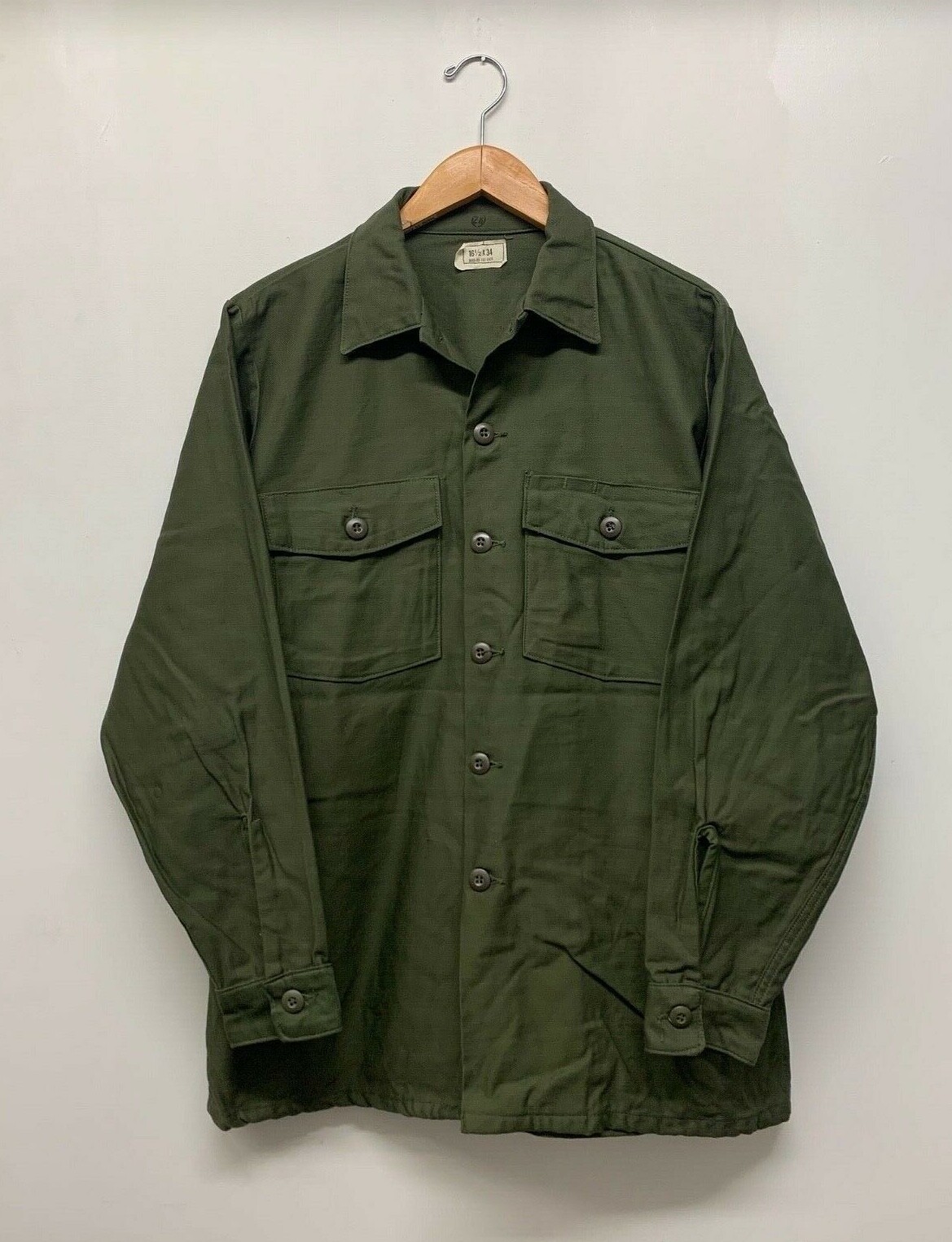 ミリタリーシャツSATEEN, OG107/fatigue（US放出品） ミリタリーシャツSATEEN, OG107/fatigue（US放出品） - メルカリ