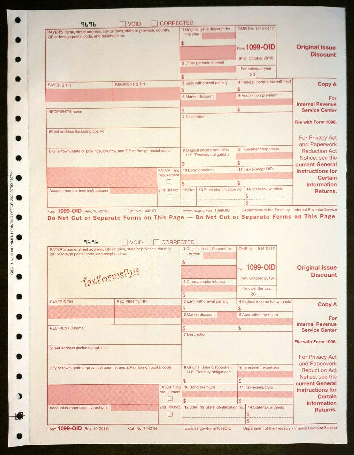 2023-irs-tax-form-1099-oid-single-sheet-set-for-2-recipients-carbonless-5-pt-ebay