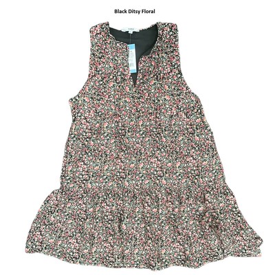

BB Dakota by Steve Madden Женское многоярусное платье без рукавов с цветочным принтом, Black ditsy floral