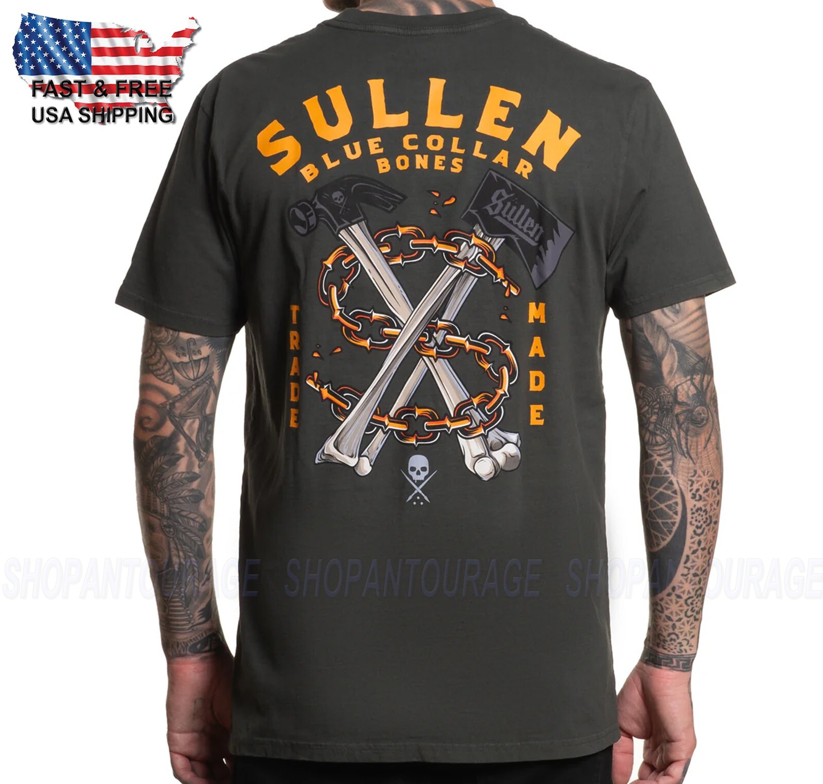 【関税送料込】STONE  SS25 SS T-SHIRT Sullen Art Collective Trade Made Premium Fit SCM7329 Short