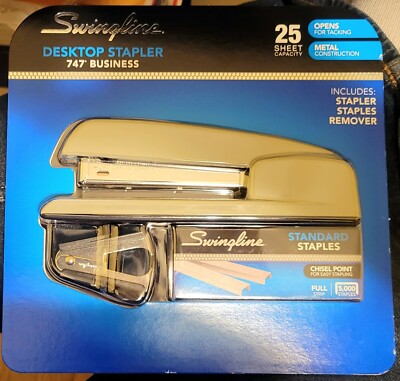 Swingline 747 Desktop GRAY Stapler Staple Remover 5000 Staples 74796