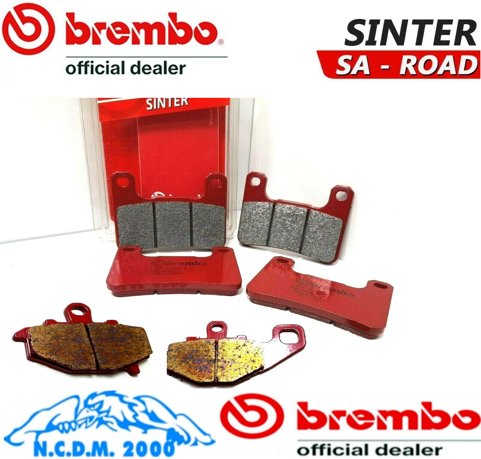 S Brembo Brake Pads Front + Rear Kawasaki Z 1000 SX ABS 2016