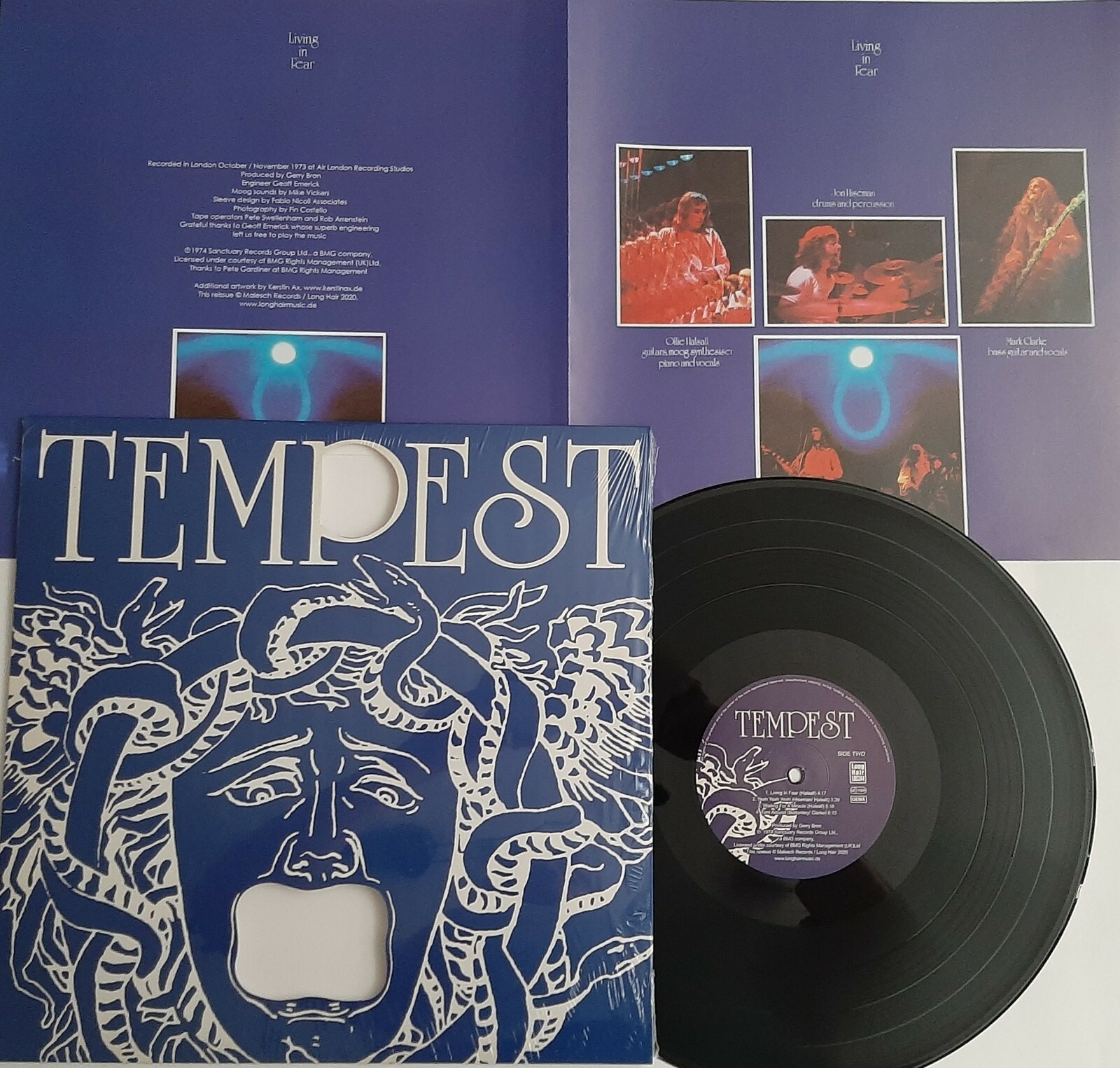 独LP Tempest (6) Living In Fear LHC244 Long Hair 未開封 /00260 Lp Tempest Living In Fear (Re) Long Hair Music Lhc244