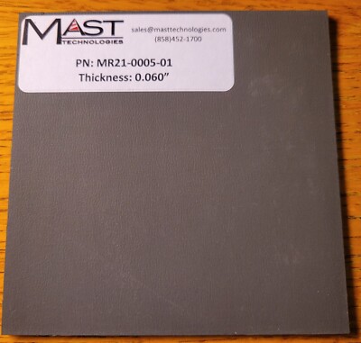 Mast Technologies MR21-0005-01 0.060'' thick Cavity Resonance RF Absorber