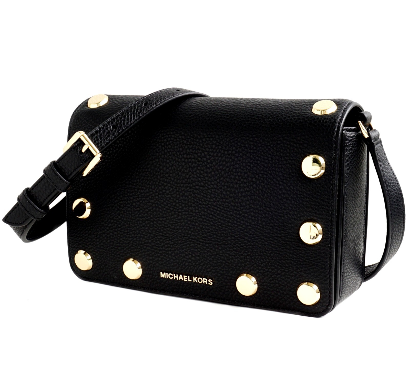 

Сумка Michael Kors на плечо Holly Md с клапаном через плечо, черная, Michael Kors Whitney
