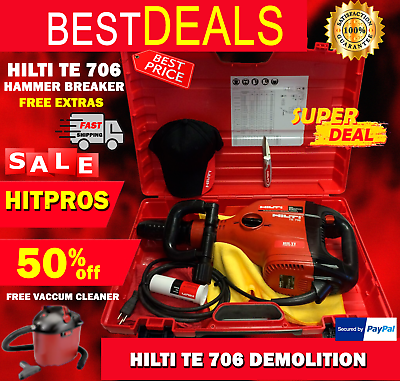 HILTI TE 706 DEMOLITION HAMMER BREAKER FREE HILTI HAT KNIFE