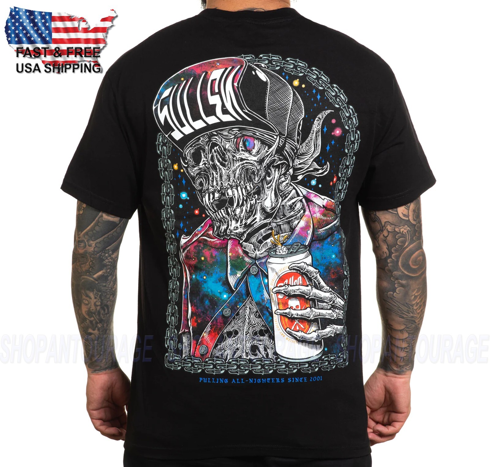 Sullen Art Collective All Night Standard Fit SCM5064 Short